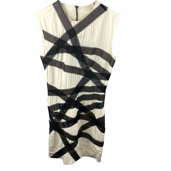 Thakoon Dresses & Skirts - Thakoon Bandage Ivory Black Sheath Dress 2